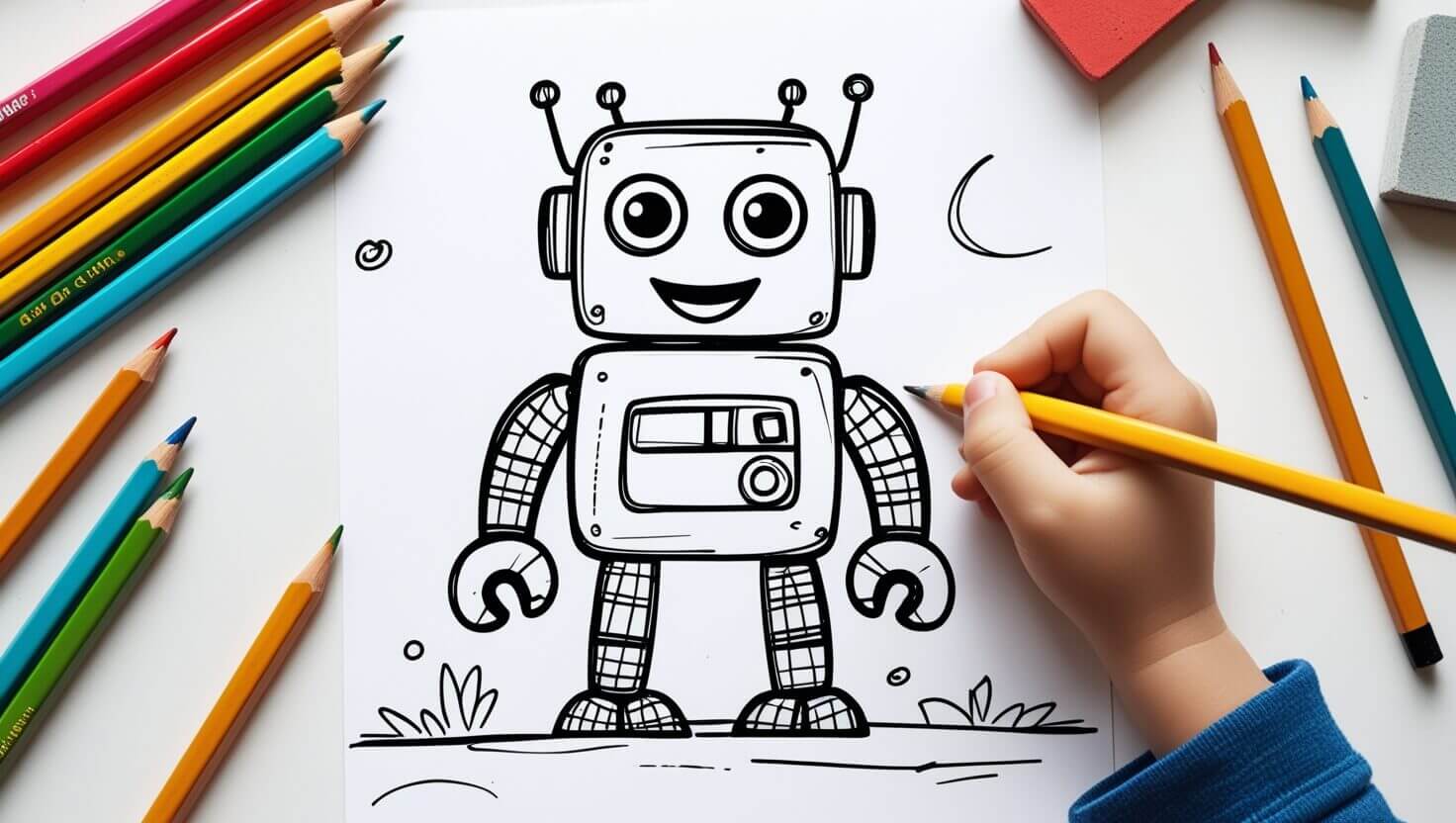 robot drawing