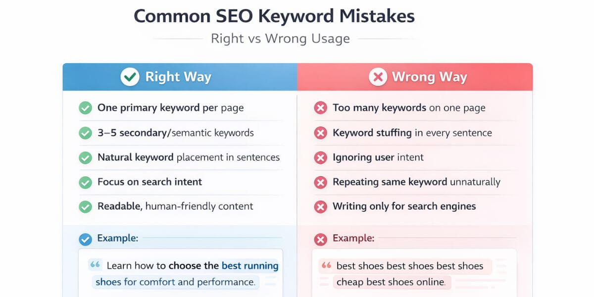 Common SEO Keyword Mistakes